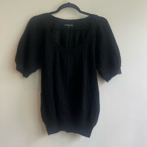 Express Scoop Neck Short Sleeve Sweater - XS